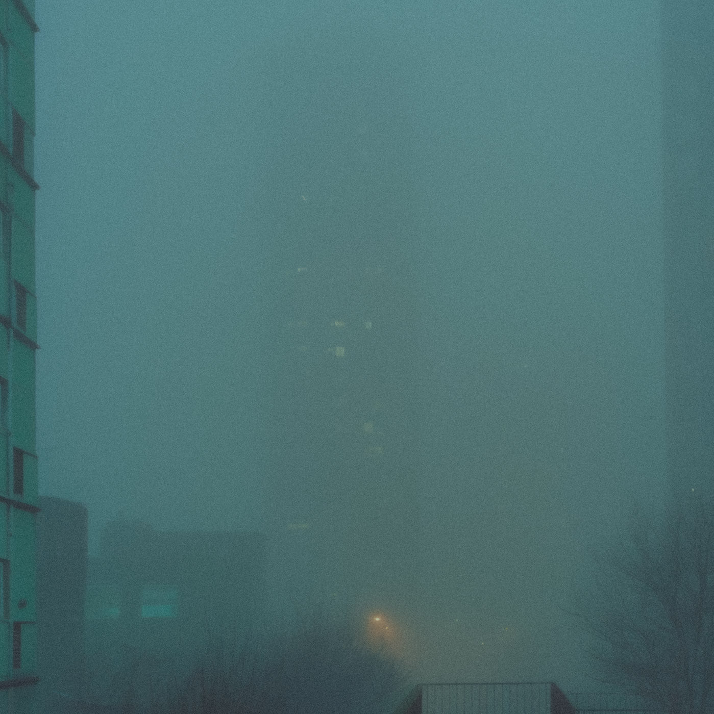 London Tower Blocks on a Misty Morning - Liminal Spaces No. 5 - Contemporary Photography Print