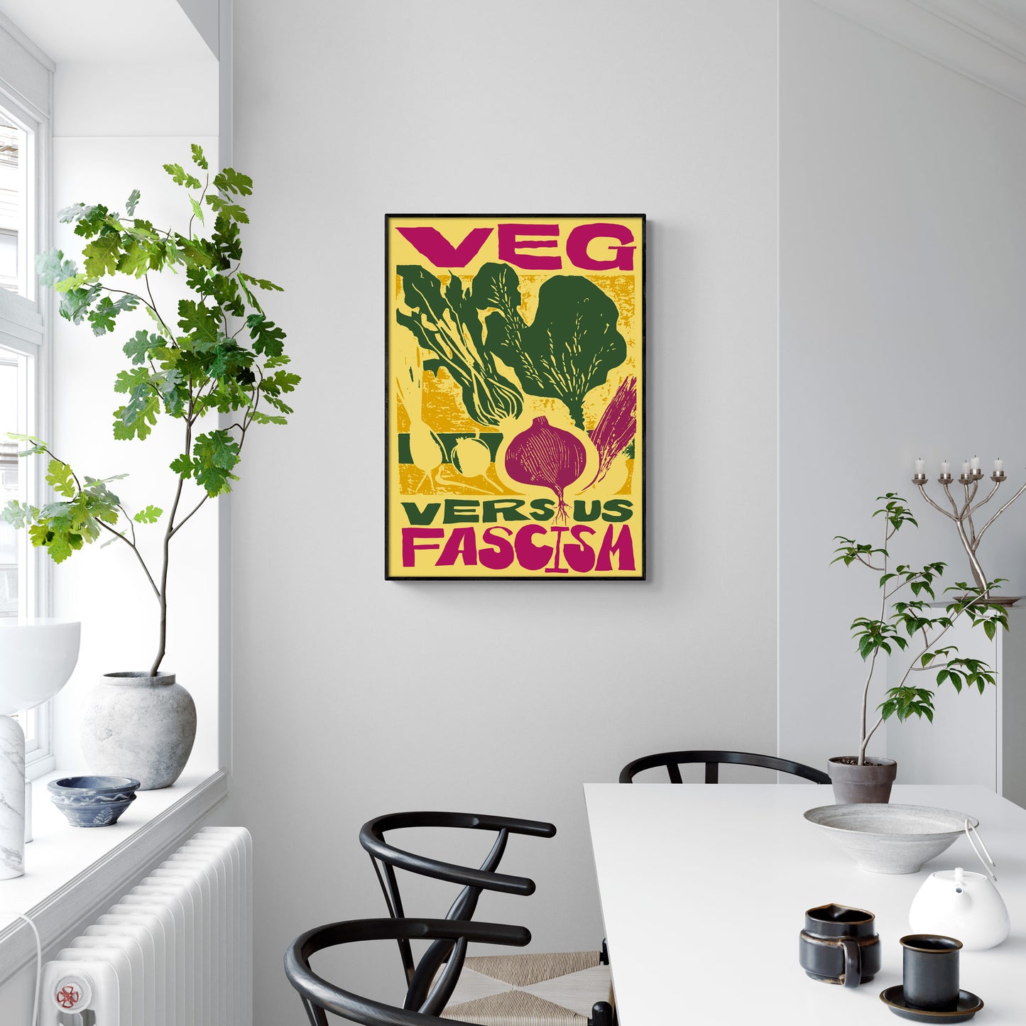 Veg Versus Fascism Poster