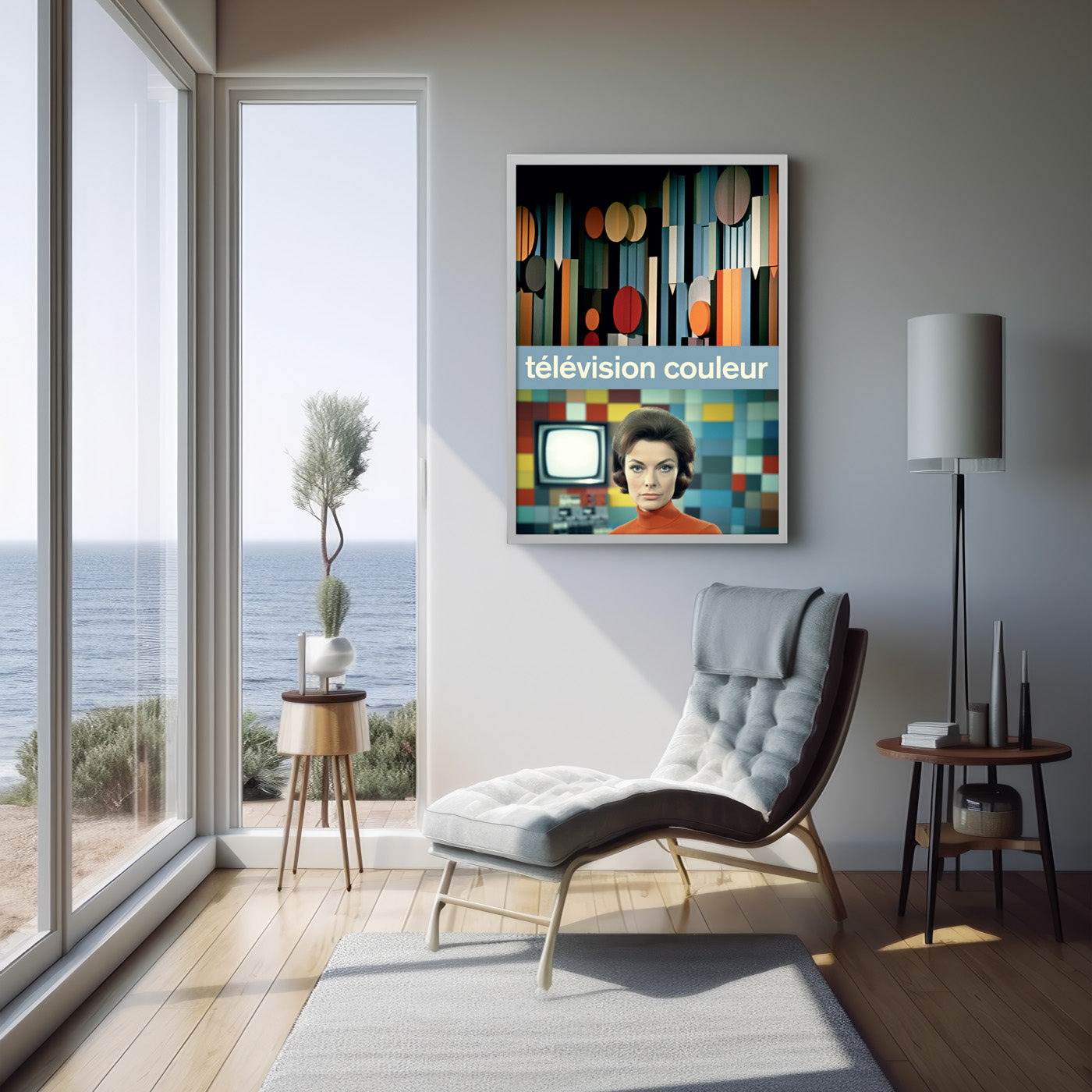 French Colour TV Print – a fusion of retro design, modern art, and television history