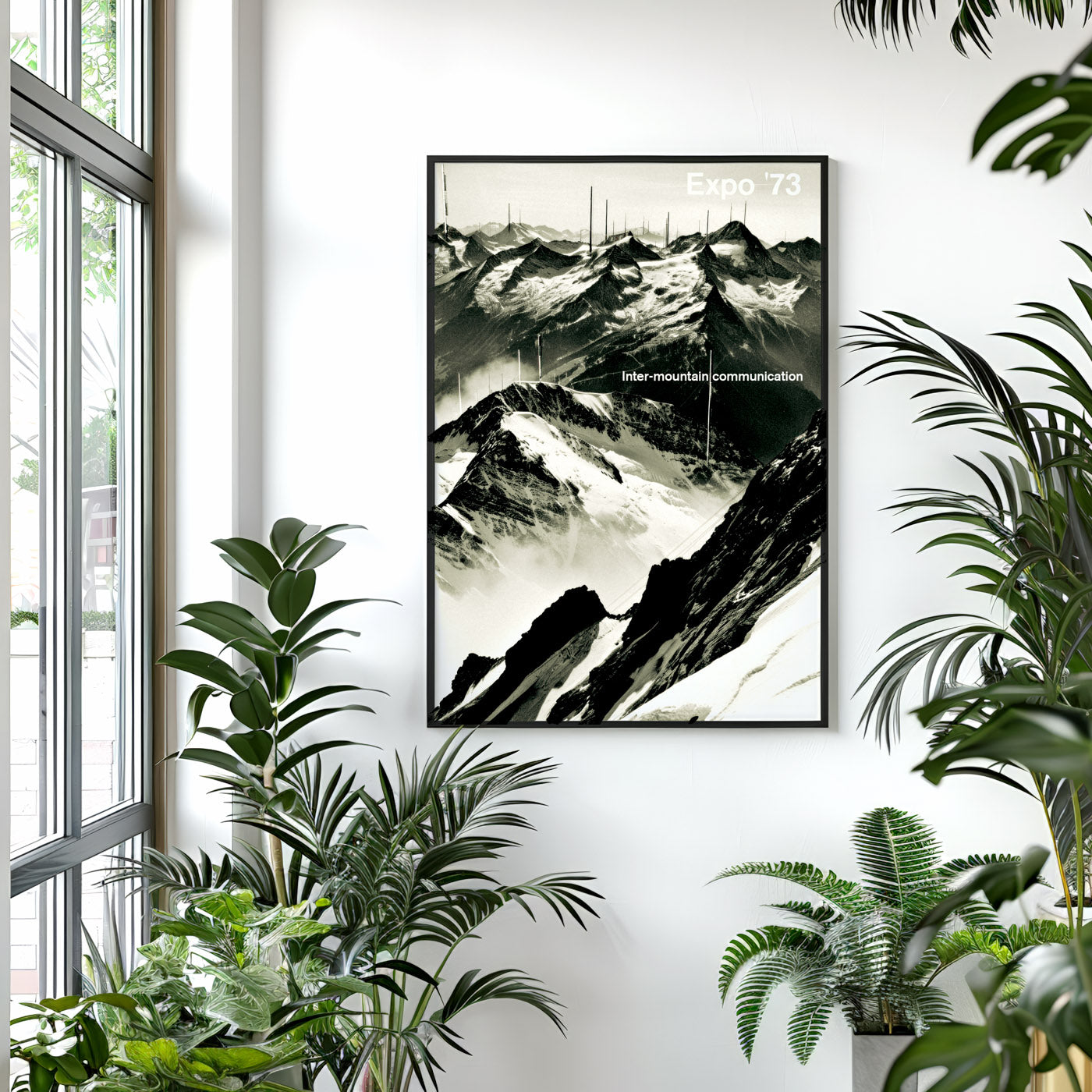 Expo '73 Poster - Inter-Mountain Communication - satirical poster