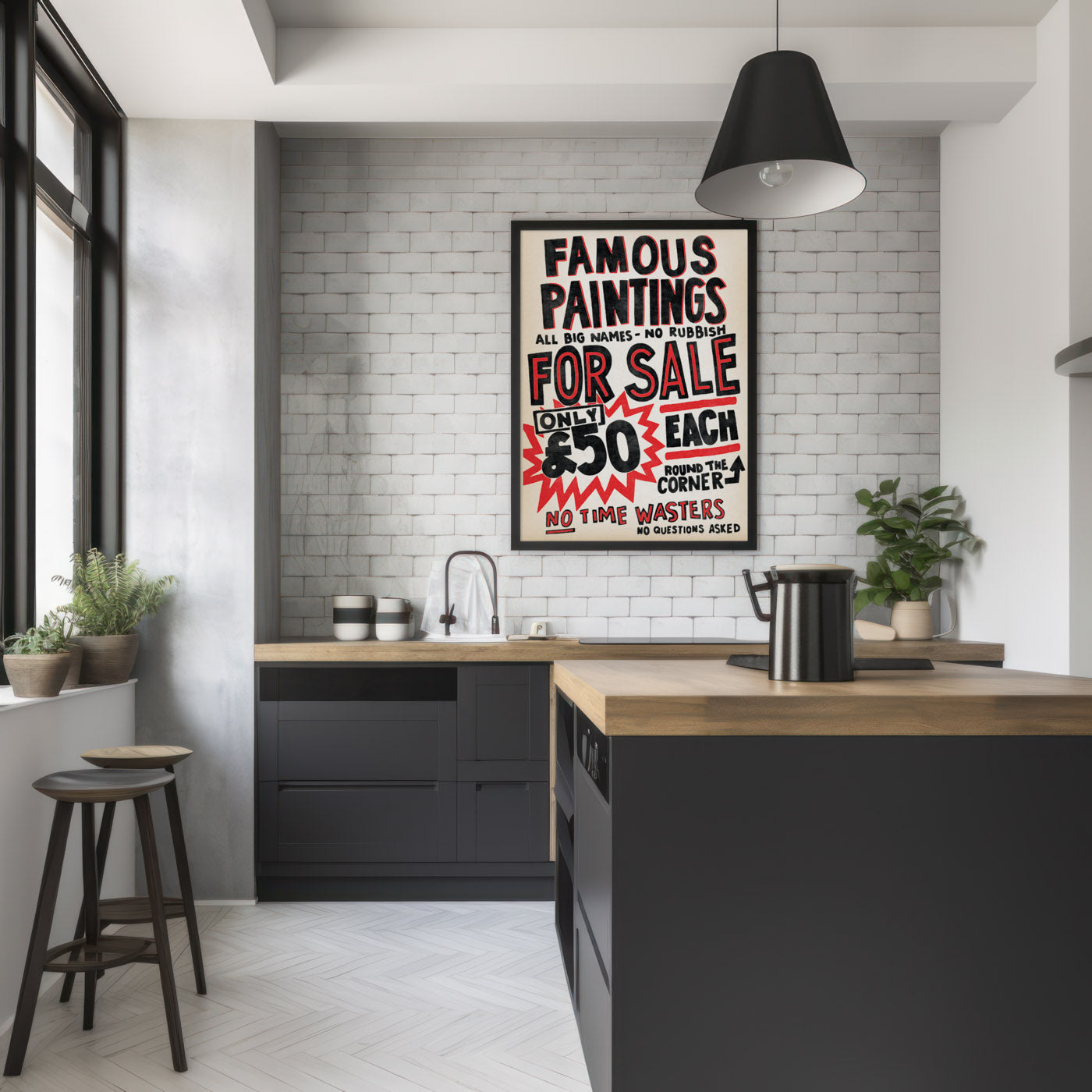 Famous Paintings For Sale poster - Dodgy Art Dealer