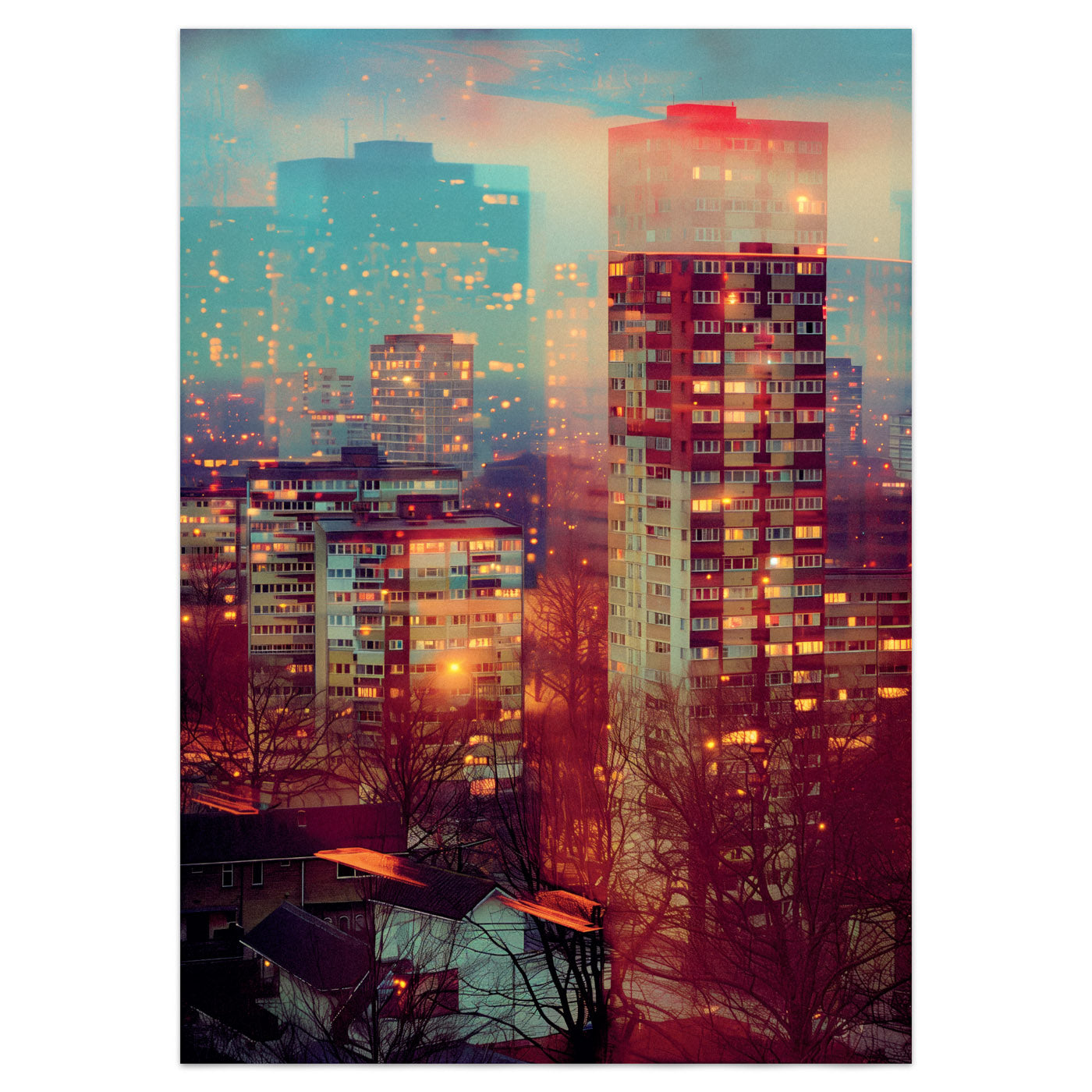 City At Night - Liminal Spaces No. 6 - Contemporary Photography Print