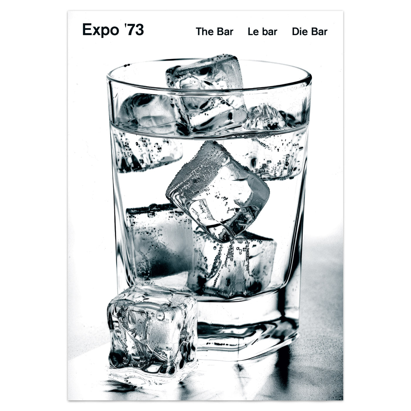 Expo '73 Poster - The Bar (Black and White Versions)