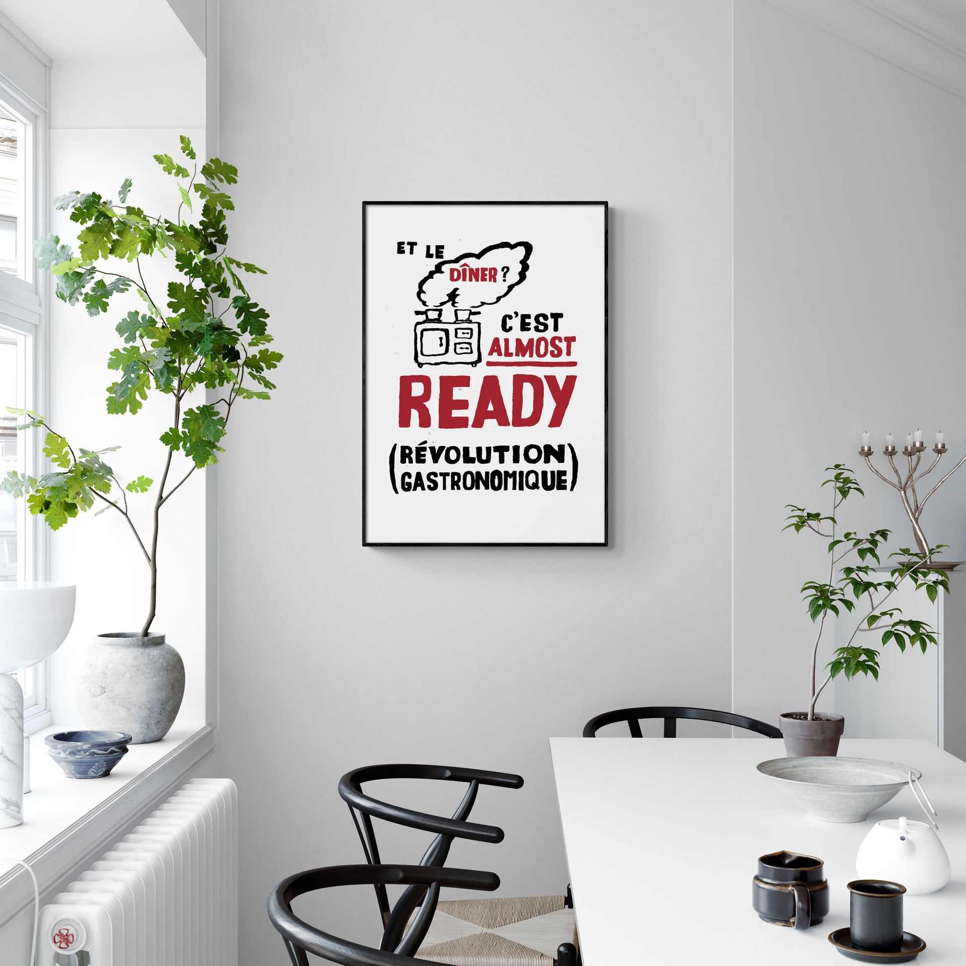 Le Dîner Protest Poster Print