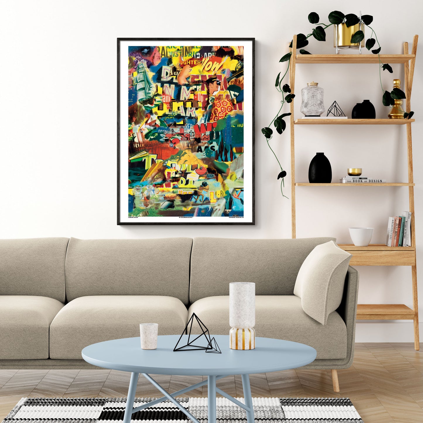 Hollywood Collage No. 2 | B-Movie Modern Art Poster Print
