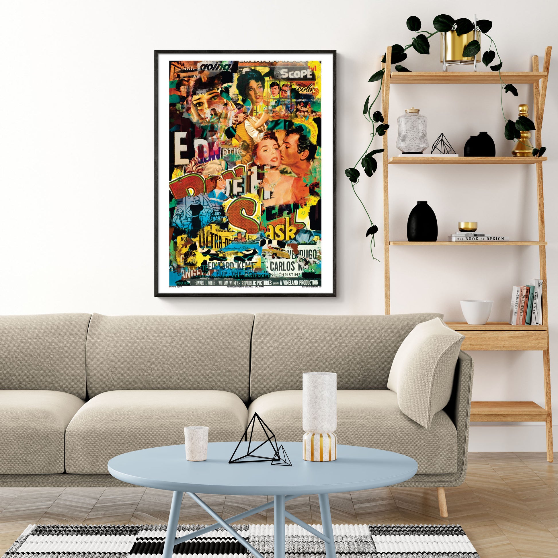 Movie Poster Modern Art Collage Print