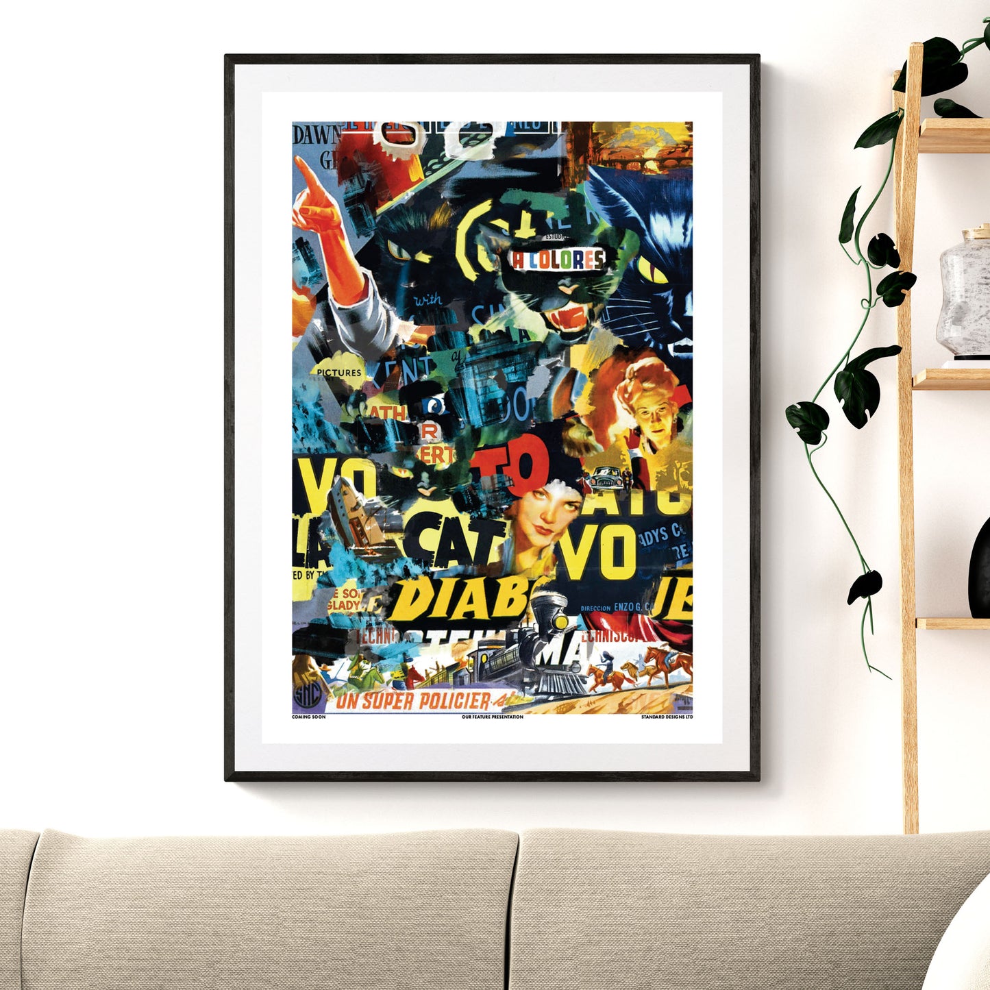 Modern Art Movie Poster Collage Print