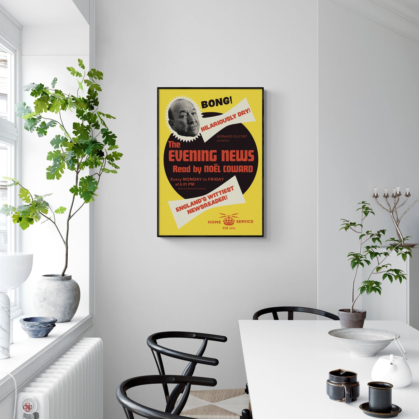 Noel Coward Radio News Reader Poster Print