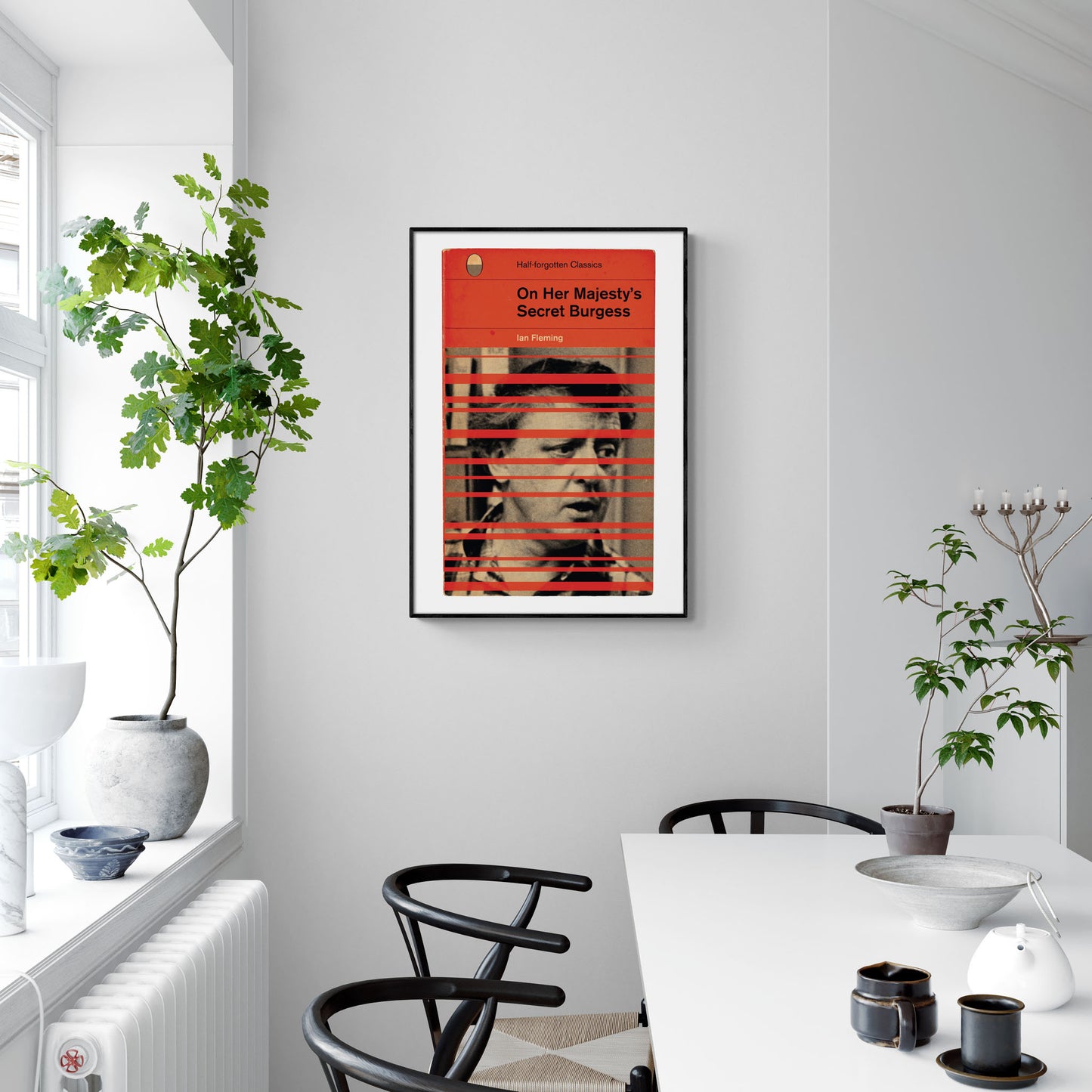 Ian Fleming 'On Her Majesty's Secret Service' Anthony Burgess Book Cover Poster Print