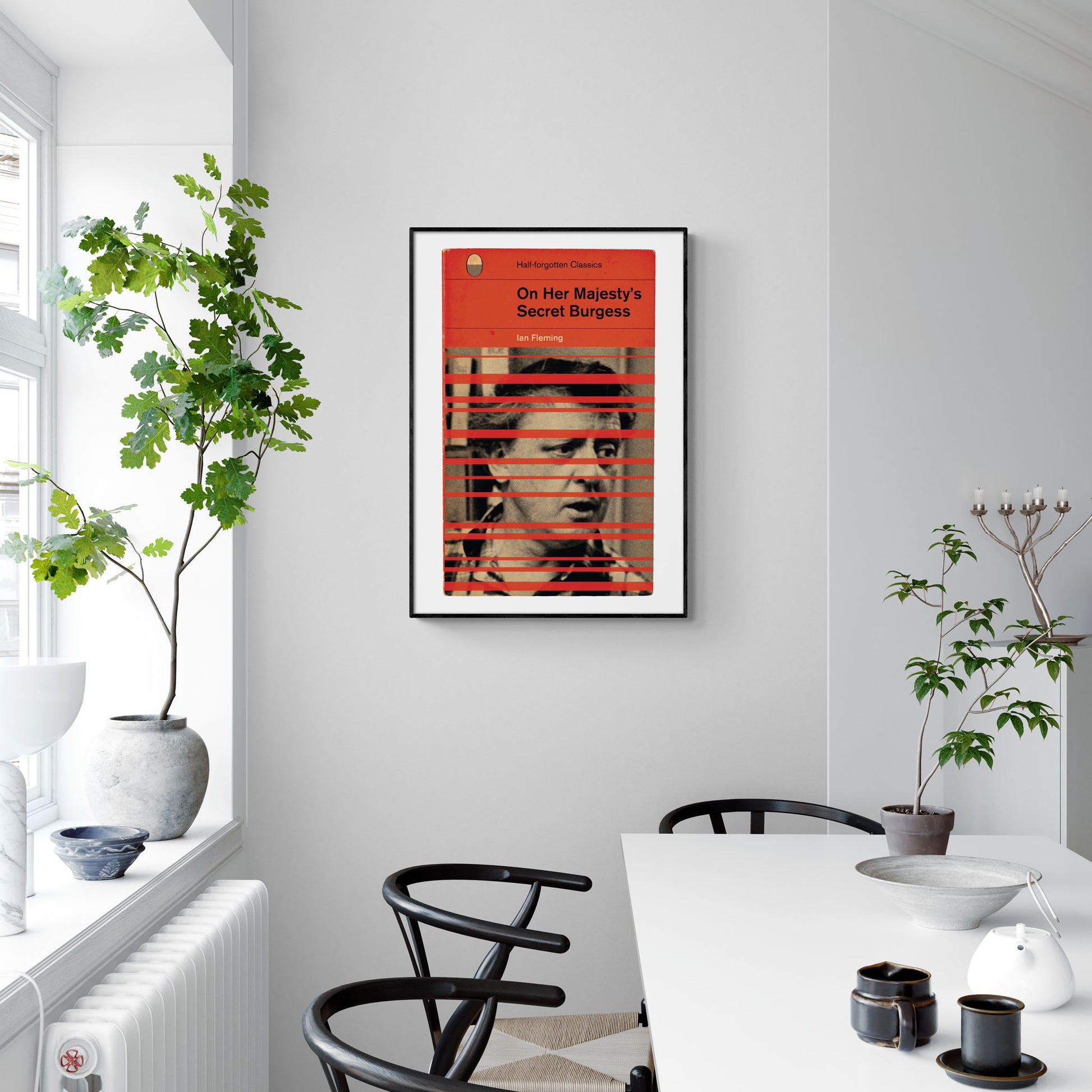 Ian Fleming 'On Her Majesty's Secret Service' Anthony Burgess Book Cover Poster Print