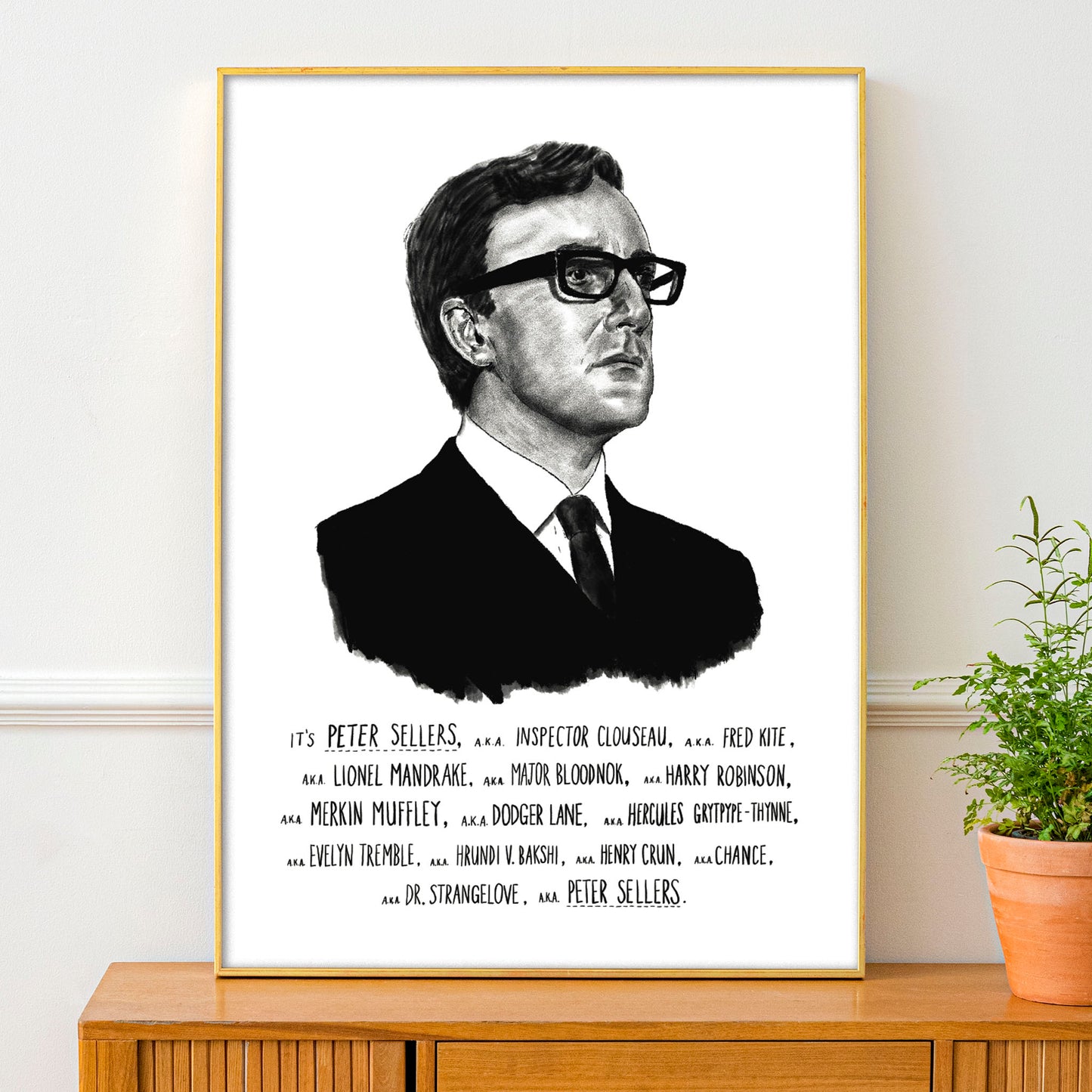 Peter Sellers Portrait Poster Print