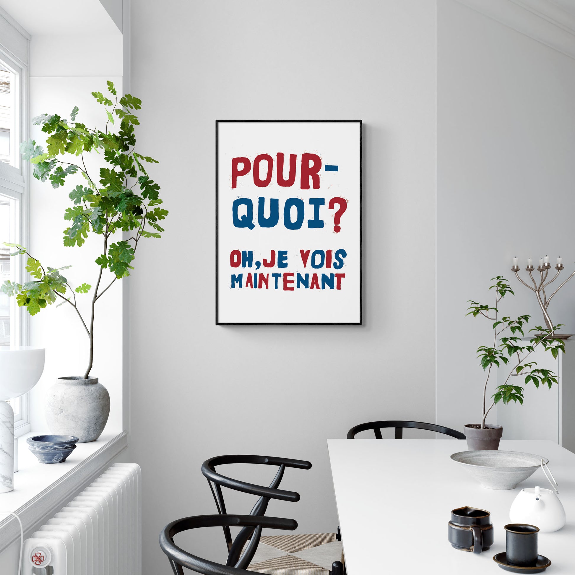 Pourquoi? Why? Protest Poster