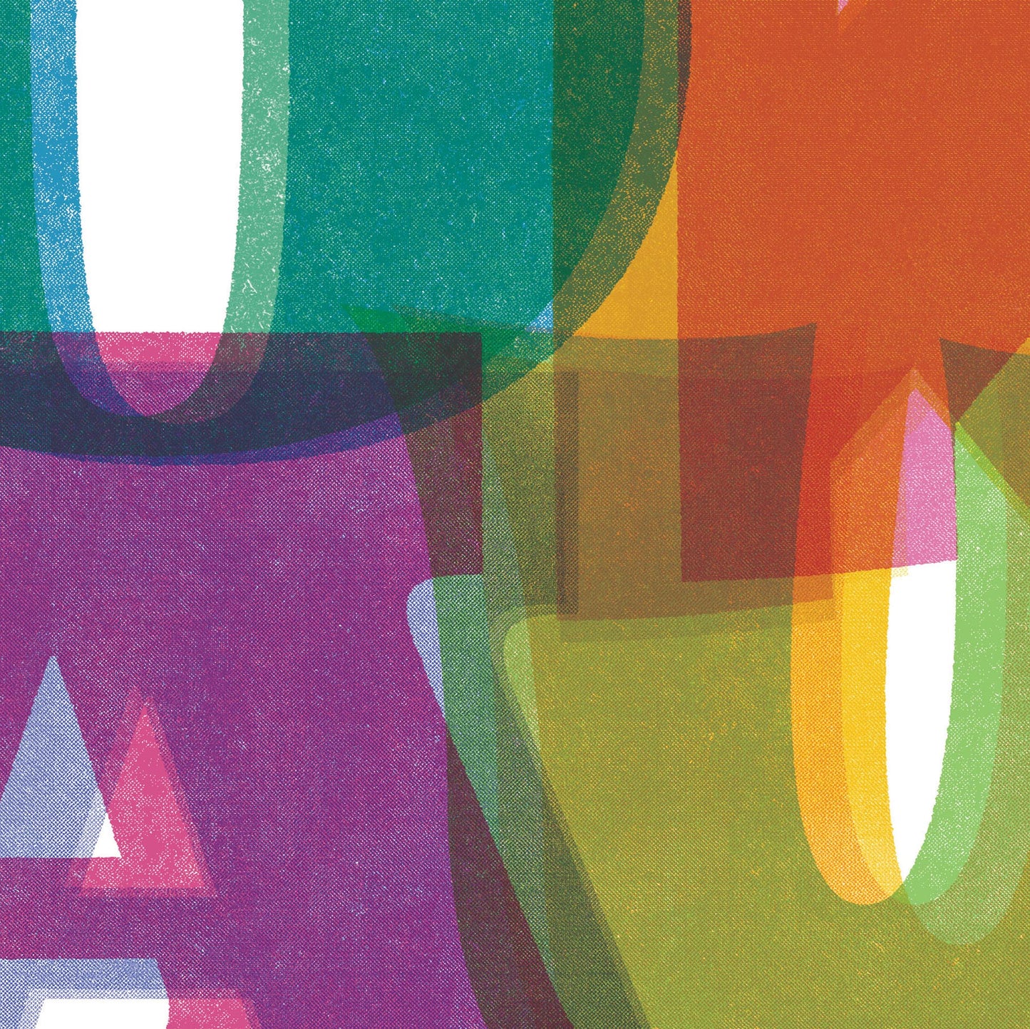 OKAY Riso Print Style Typography Poster