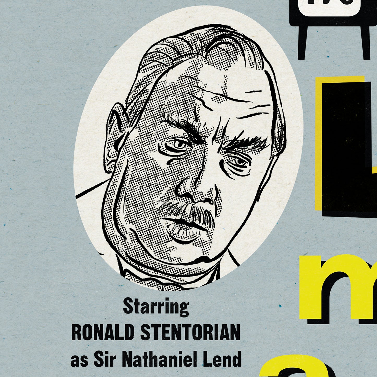 Lend Me A Quid Sitcom TV Studio Poster
