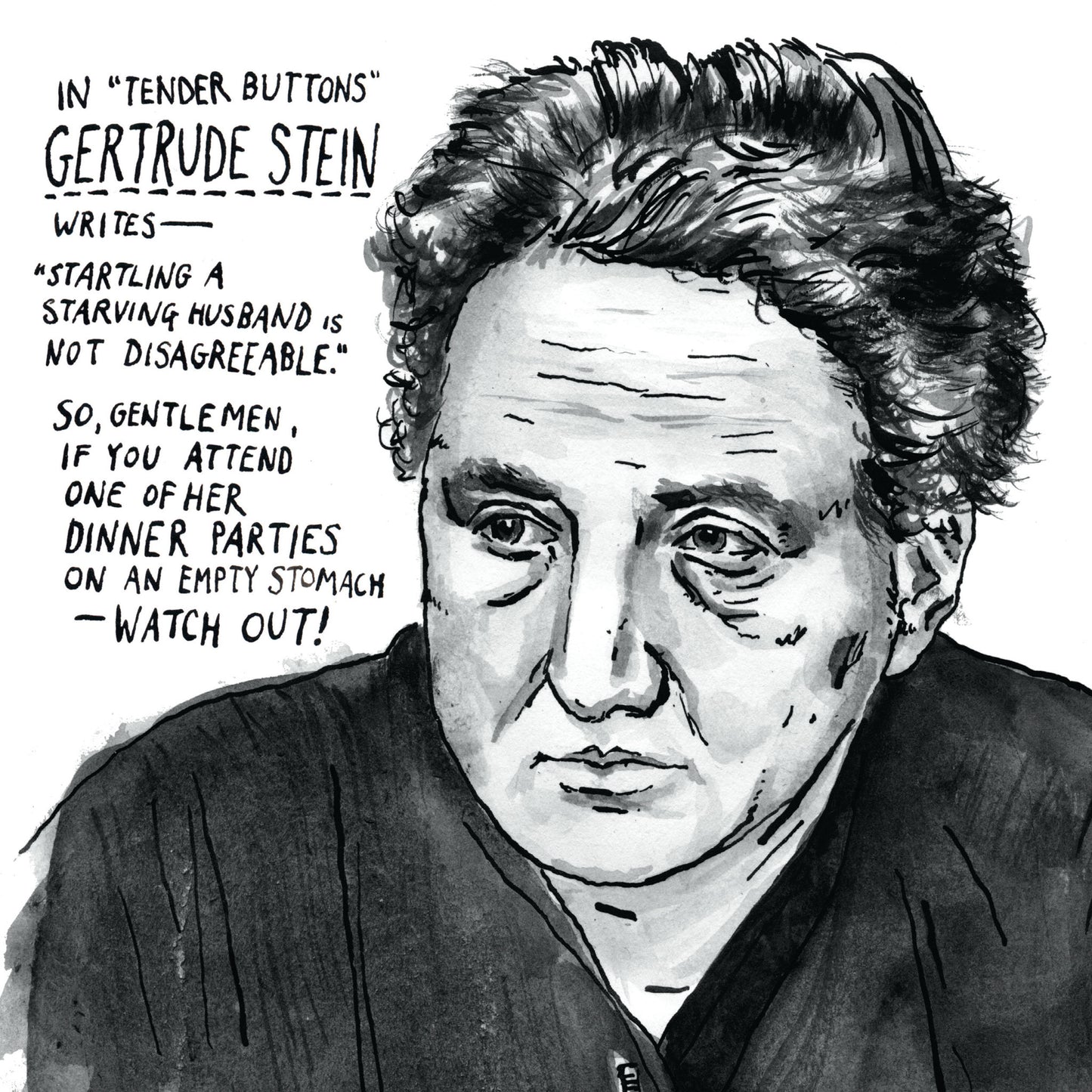 Gertrude Stein Tender Buttons Poster