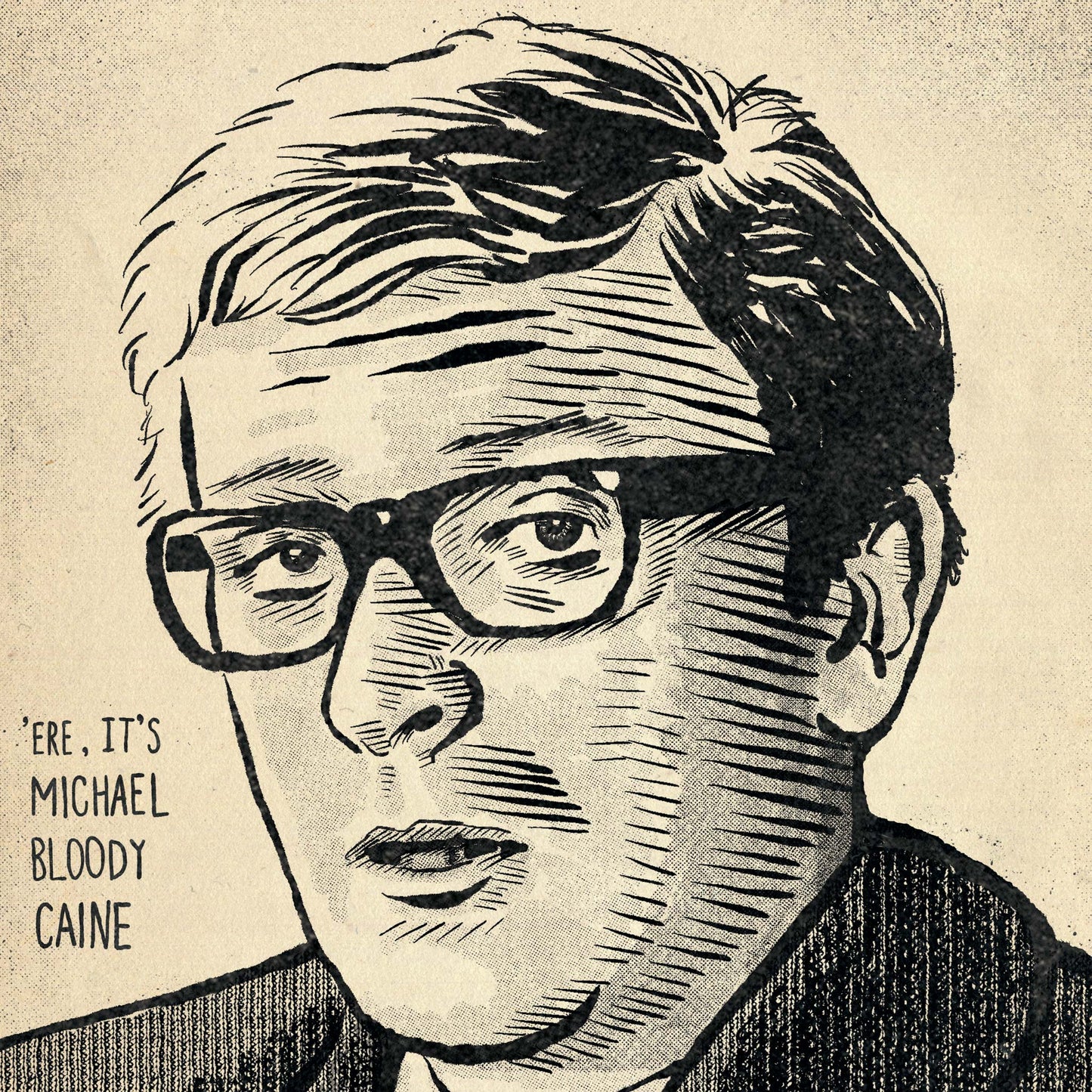 Michael Caine Portrait Poster Print