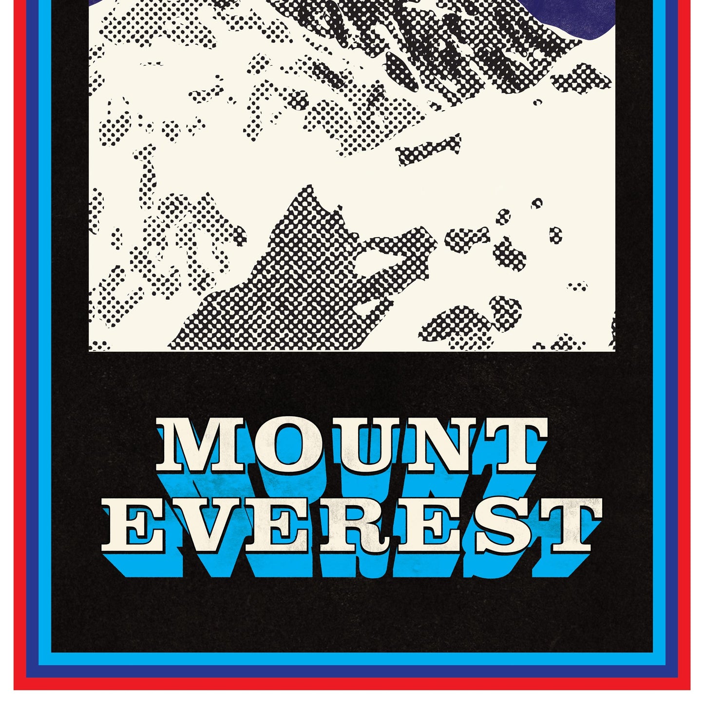 Mount Everest Pop Art Print