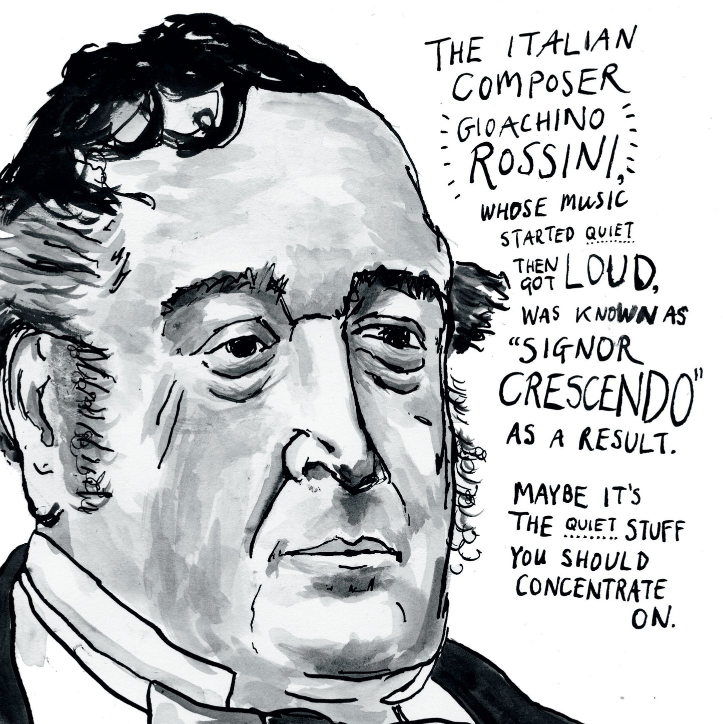Gioachino Rossini Portrait Poster Print