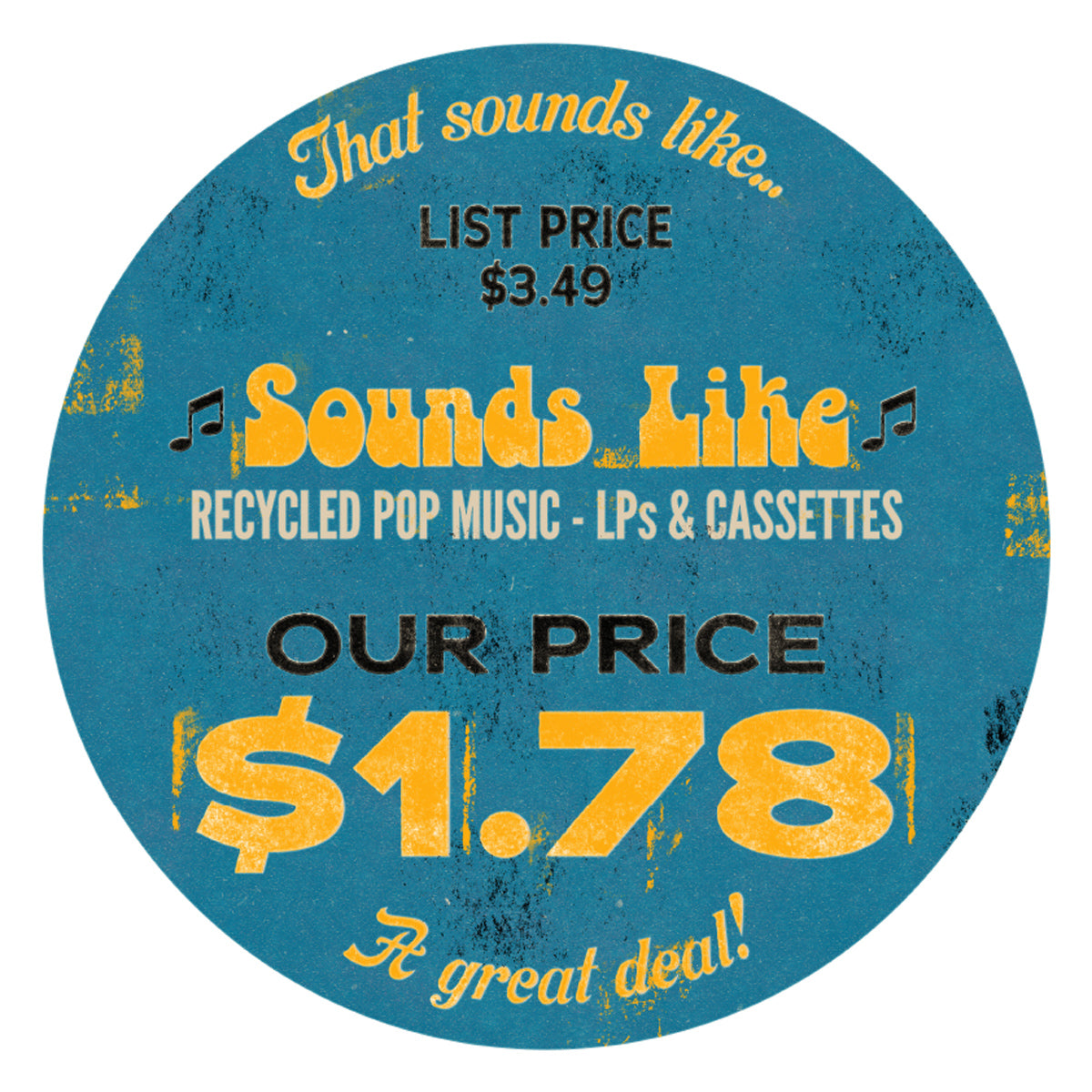 Record Cover Sticker Art Print