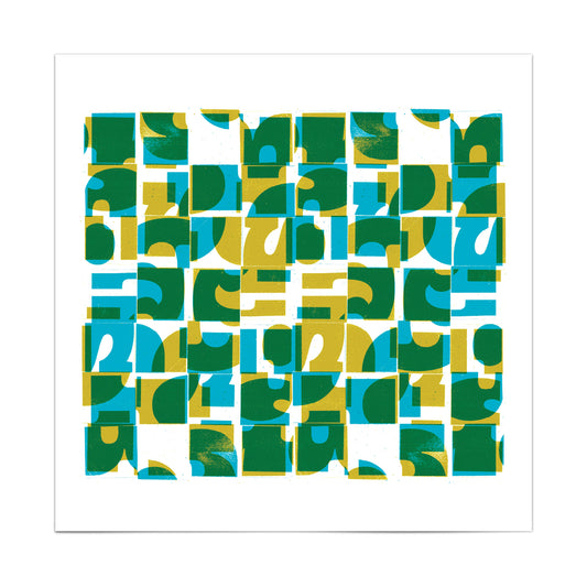 'Minimalist Music' Typographic Collage Print