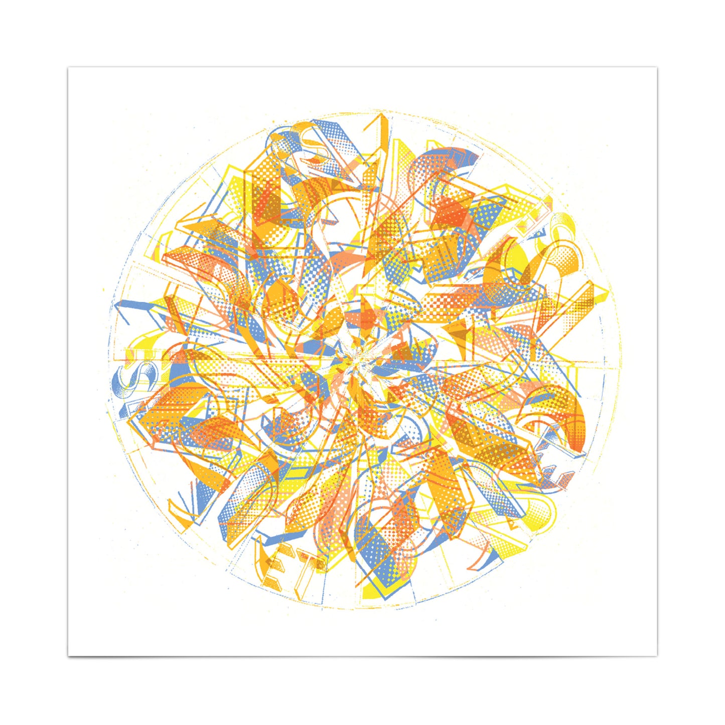 'Sun All Day Long' Typographic Collage Print Edit alt text