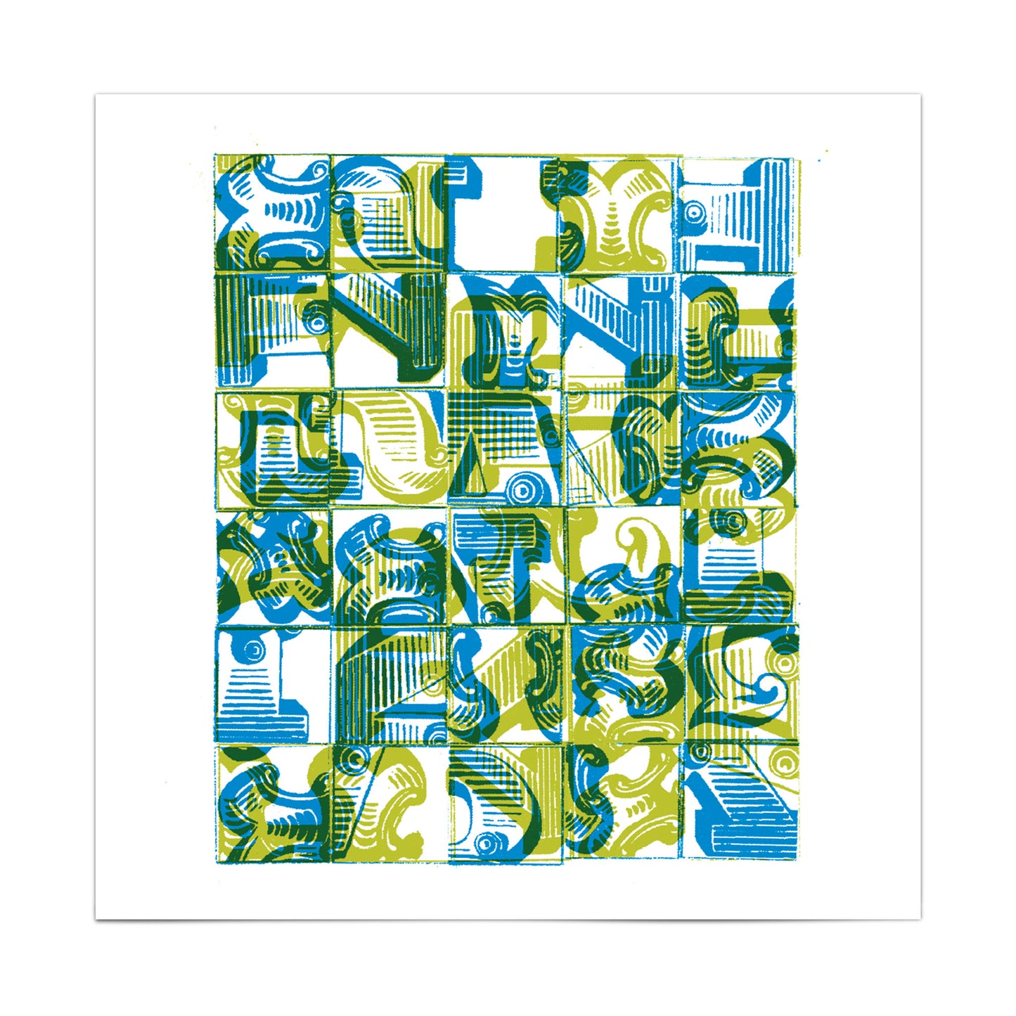 'Frankly' Typographic Collage Print