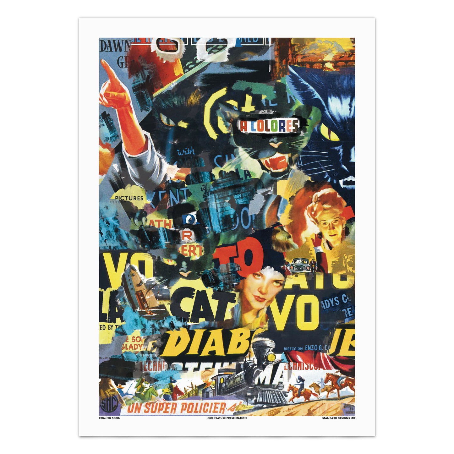 Modern Art Movie Poster Collage Print