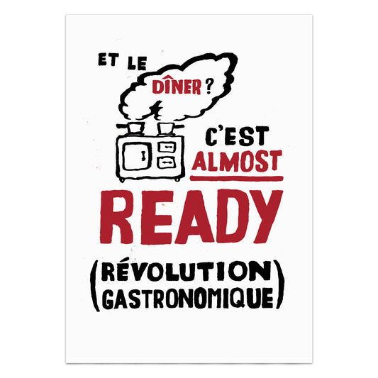 Le Dîner Protest Poster Print