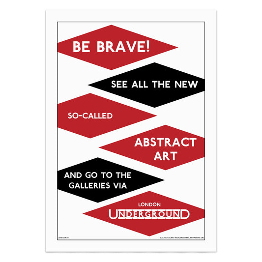 London Underground Abstract Art Poster Print
