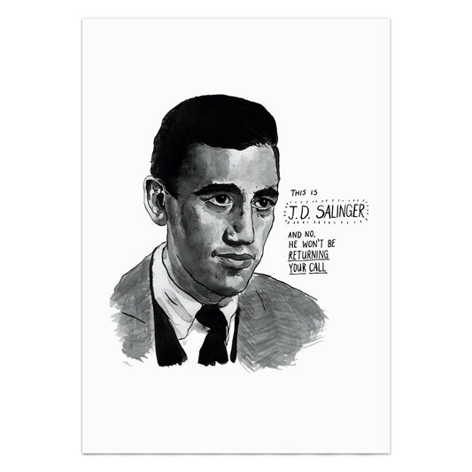 JD Salinger Portrait Poster Print