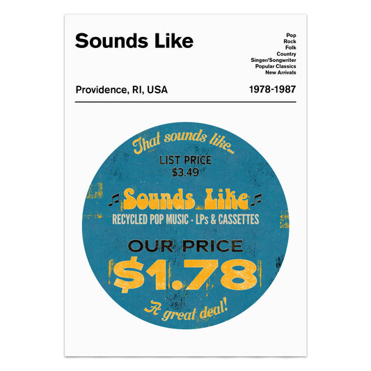 Record Cover Sticker Art Print