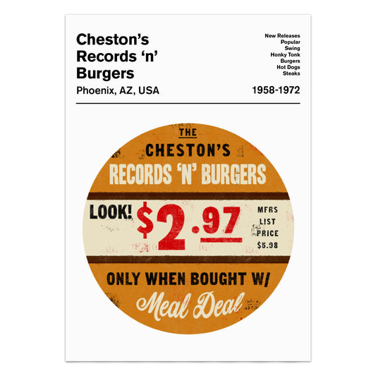 Record Cover Sticker Art Print