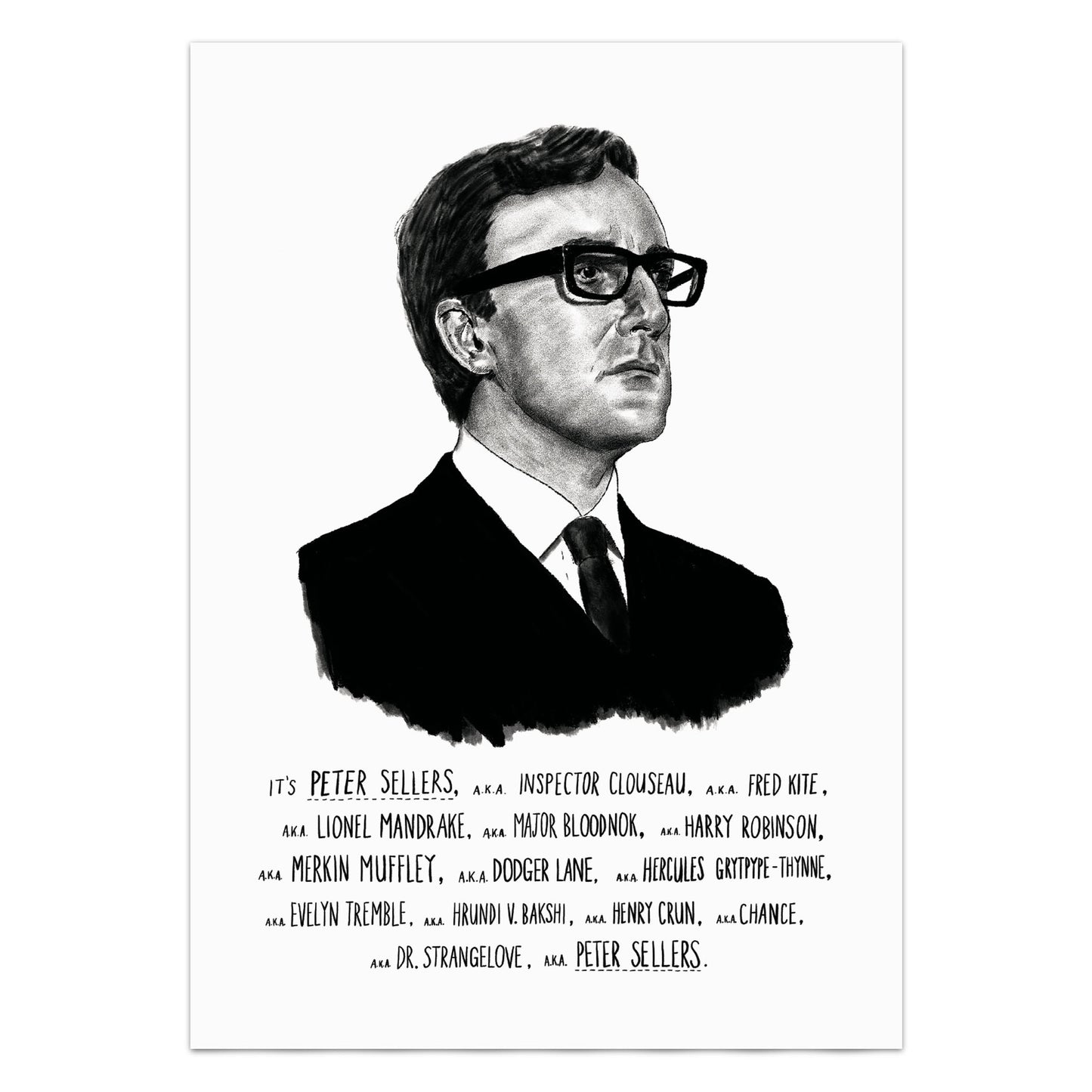 Peter Sellers Portrait Poster Print