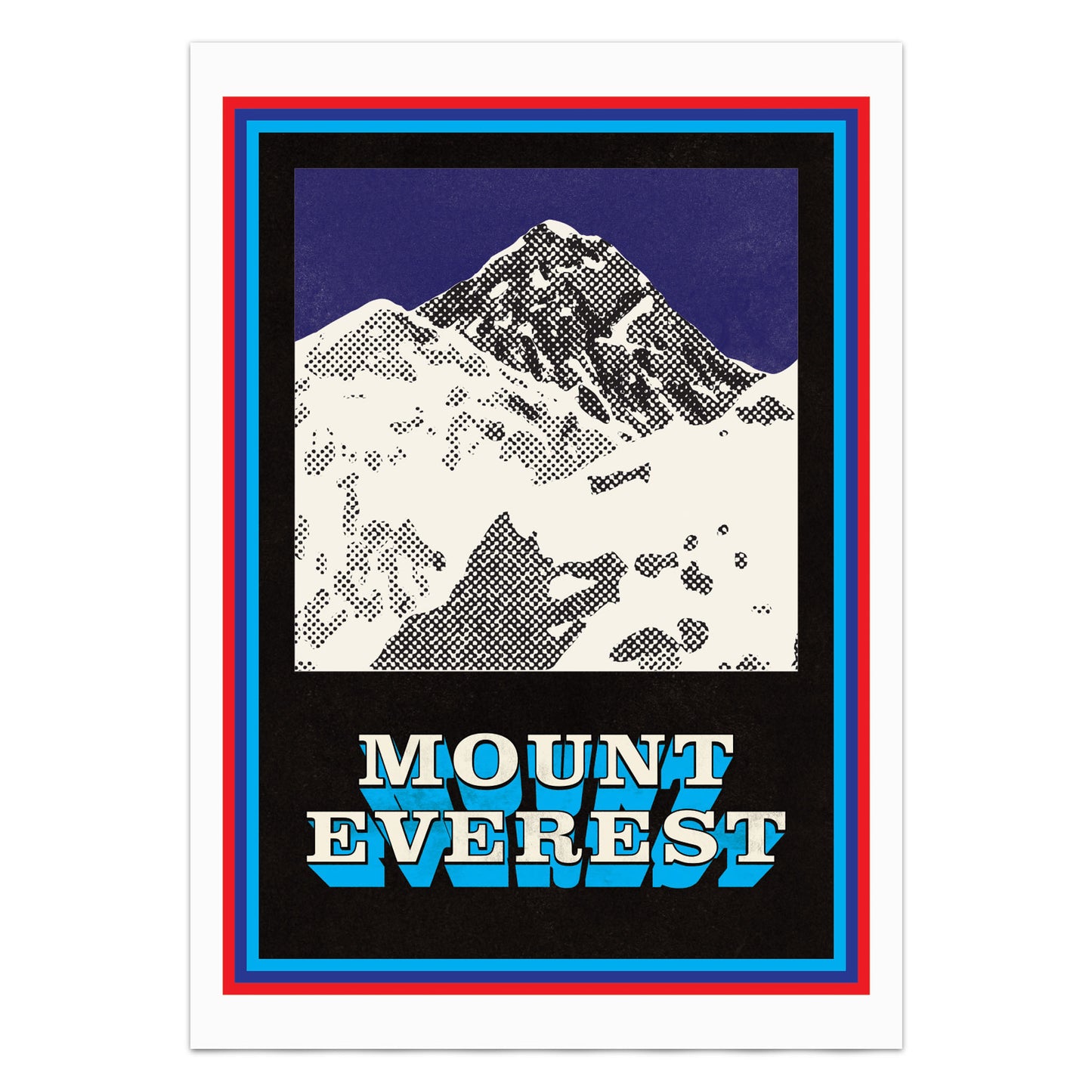 Mount Everest Pop Art Print