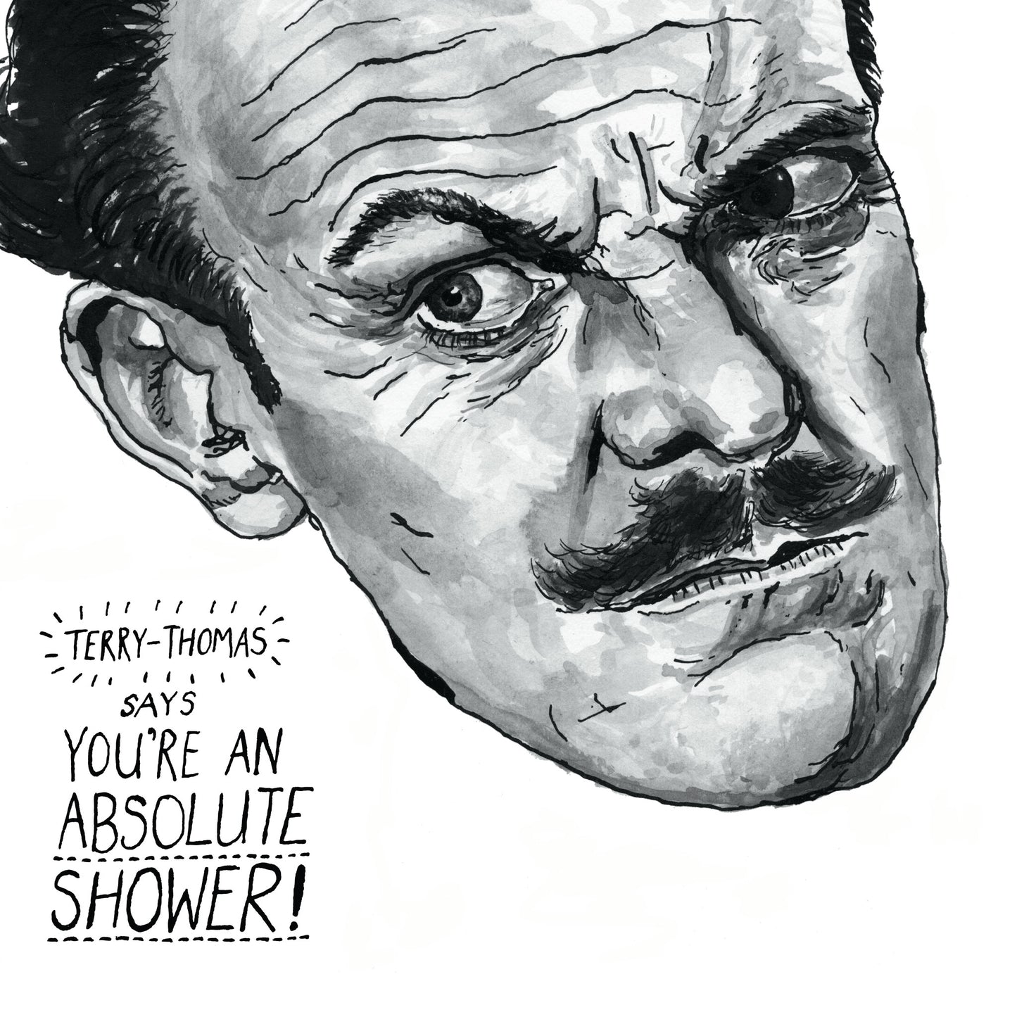 Terry-Thomas Portrait Poster Print