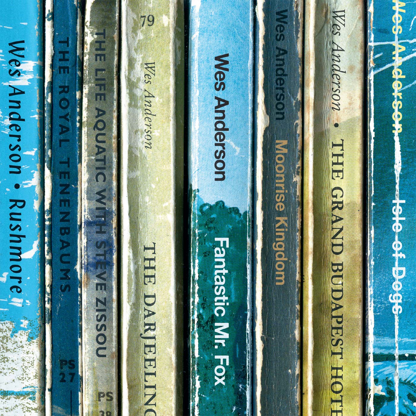 Wes Anderson Movies As Books Print