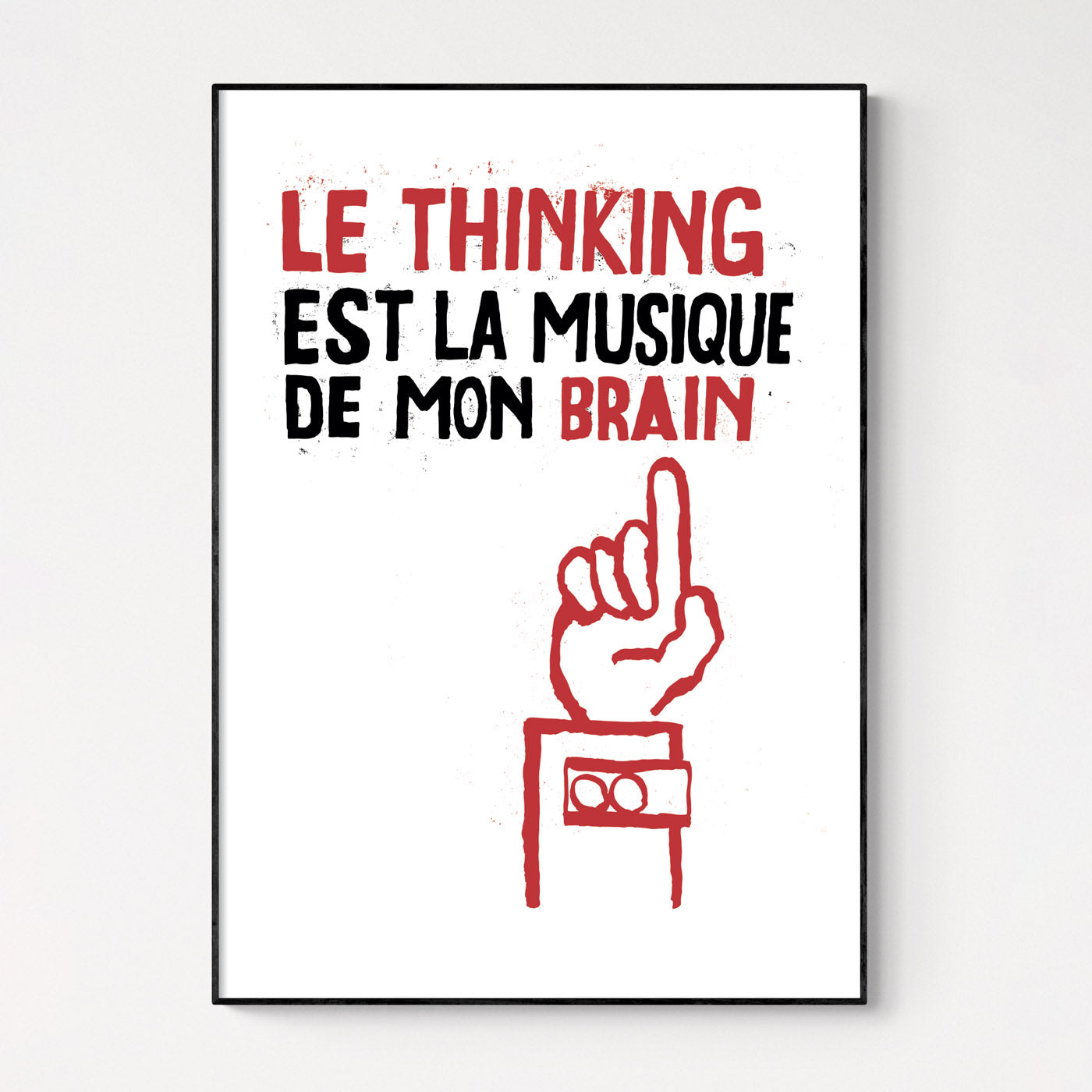 Thinking Is The Music Of My Brain Protest Poster