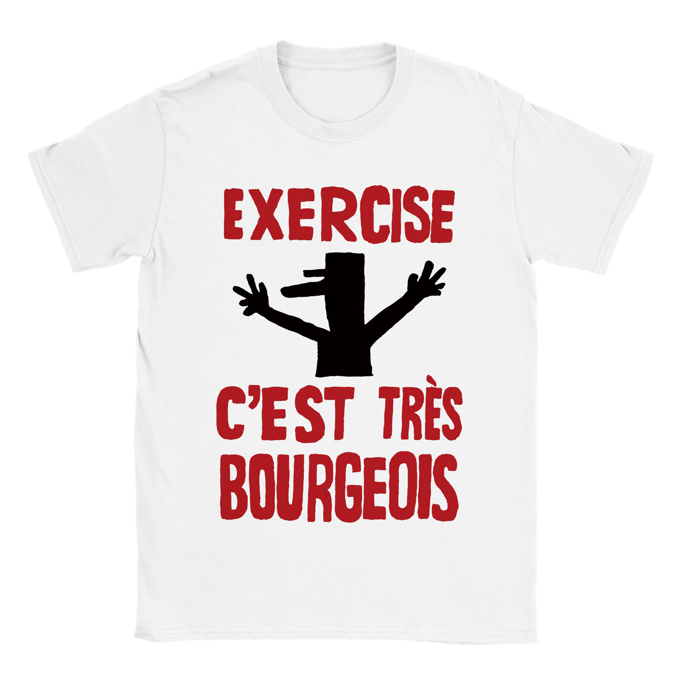1968 Paris Protest Inspired T-Shirt: 'Exercise, c'est très bourgeois'