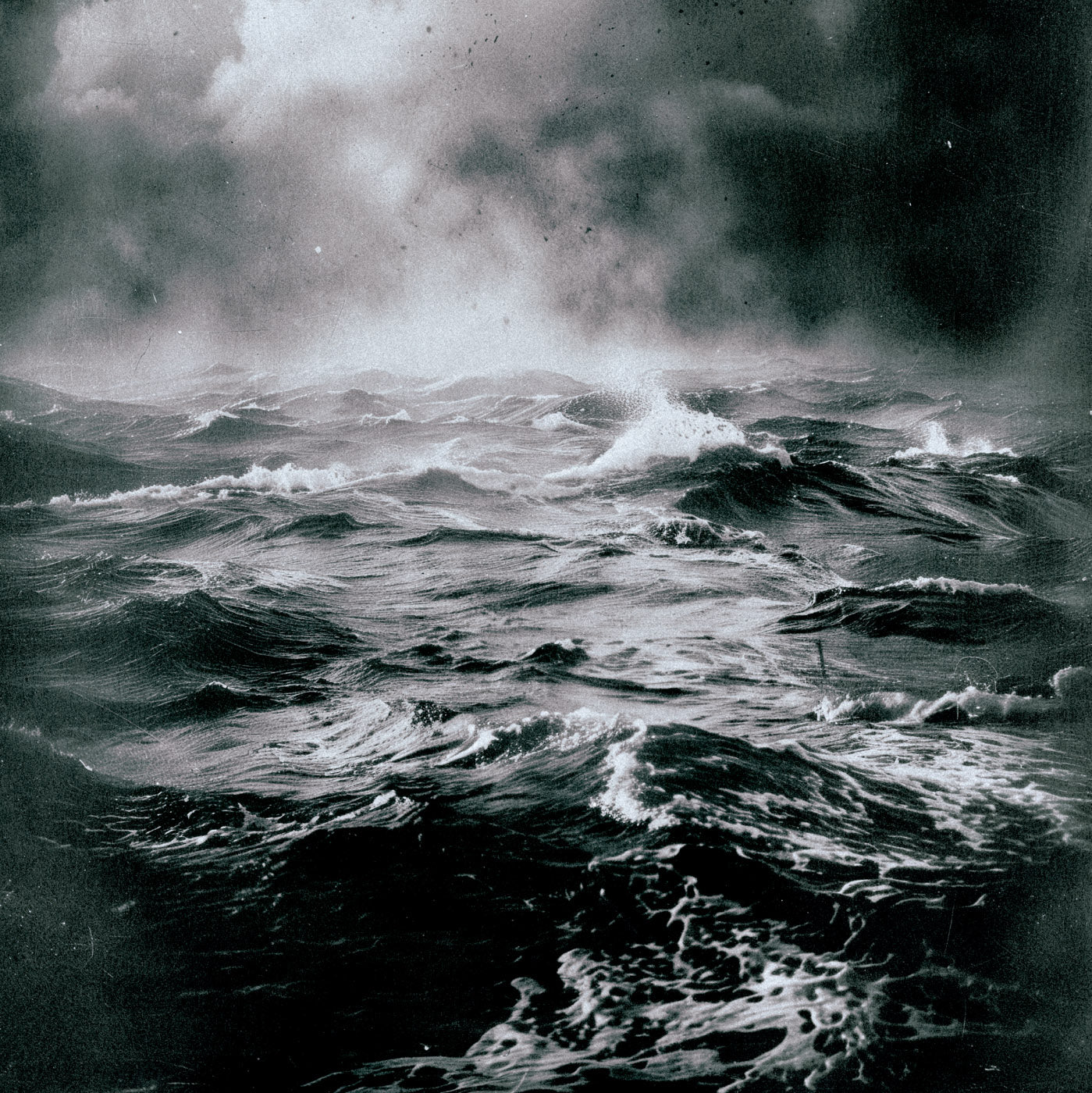 The North Sea Photographic Print no 2 - Vintage Style Early Photography