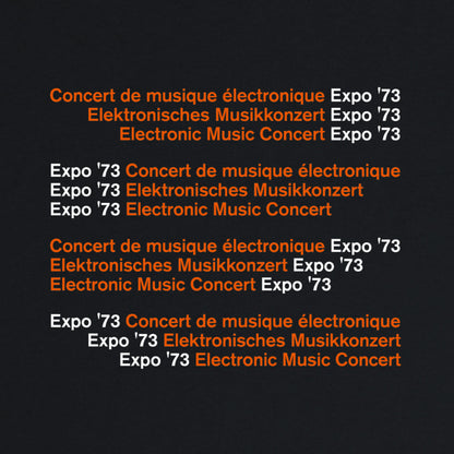 Expo '73 Electronic Music Concert T-Shirt