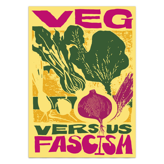 Veg Versus Fascism Poster