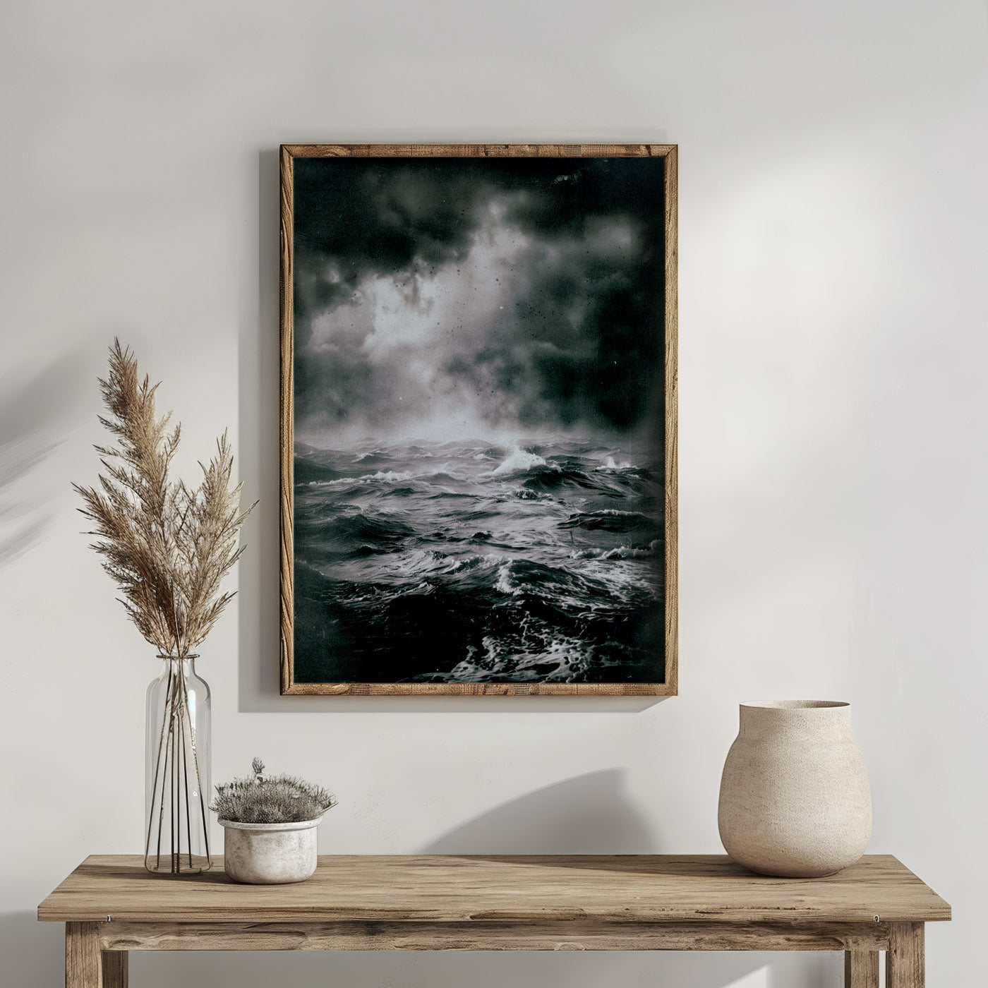 The North Sea Photographic Print no 2 - Vintage Style Early Photography