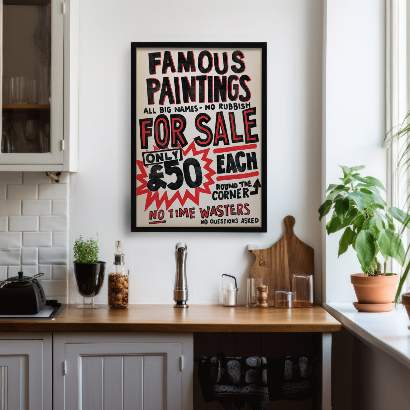 Famous Paintings For Sale poster - Dodgy Art Dealer