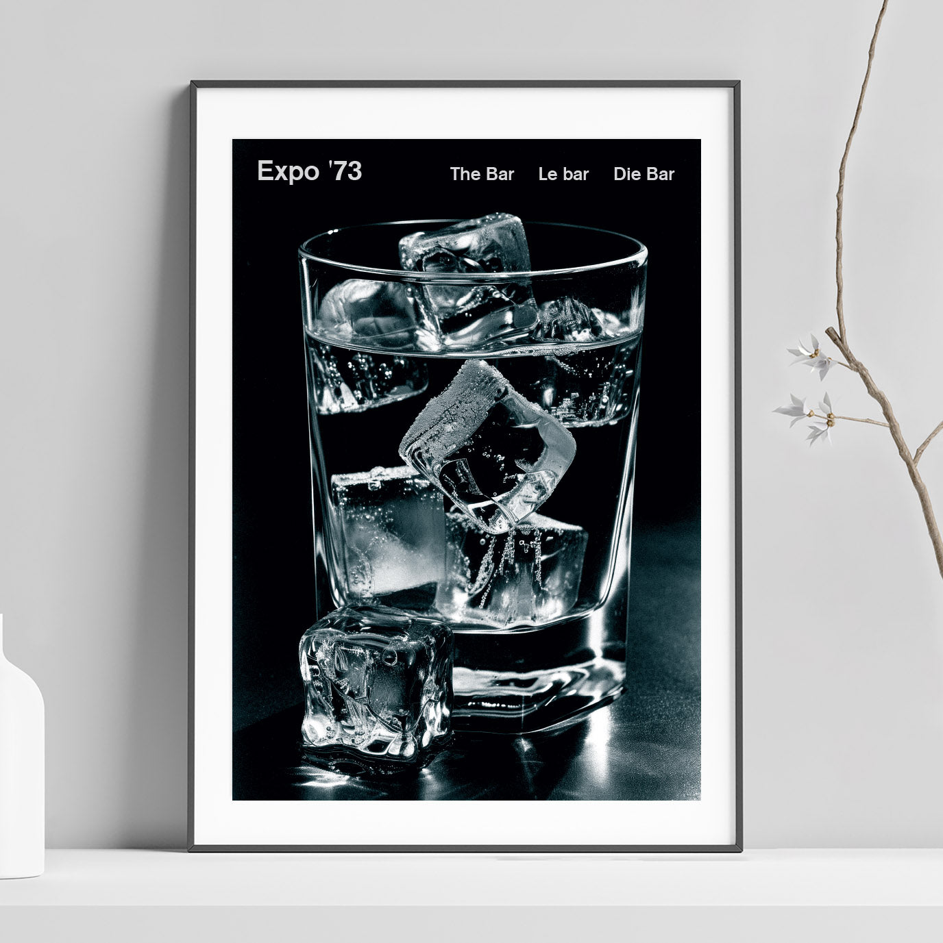 Expo '73 Poster - The Bar (Black and White Versions)