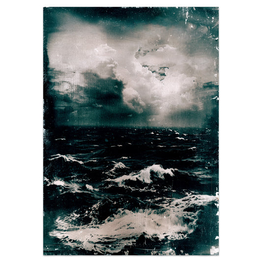 The North Sea Photographic Print no 3 - Vintage Style Early Photography