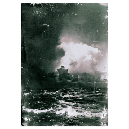 The North Sea Photographic Print no 1 - Vintage Style Early Photography