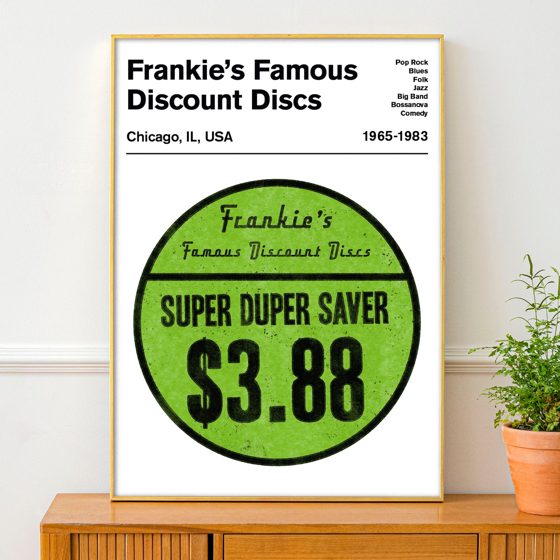 Famous discount discs poster