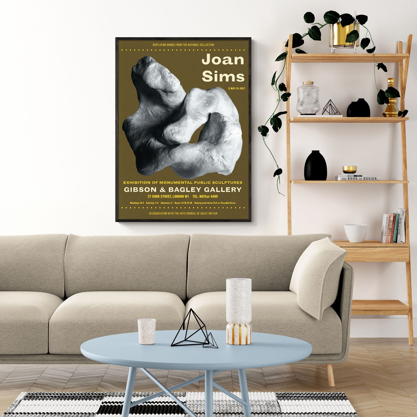 Joan Sims ('Carry On' Film Actor) Art Exhibition Poster