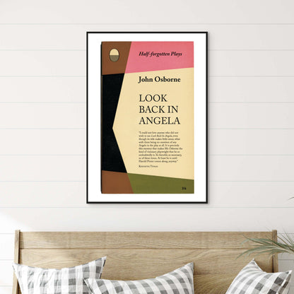 John Osborne 'Look Back In Anger' Book Cover Poster Print