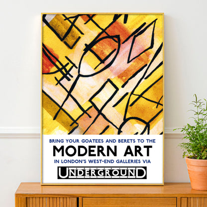 London Underground Modern Art Poster Print